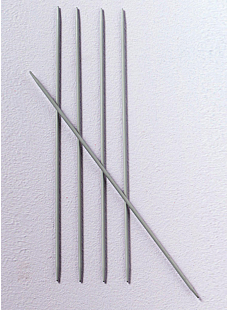 Aiguilles doubles pointes aluminium, 20 et 40 cm