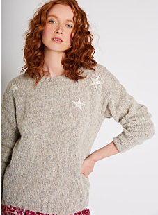 Pull col rond adulte