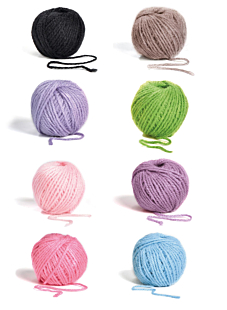 Kit de 8 petites pelotes, couleurs assorties
