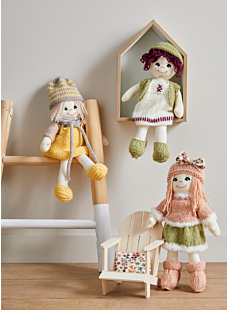 Kit à tricoter poupée Lina Printanière